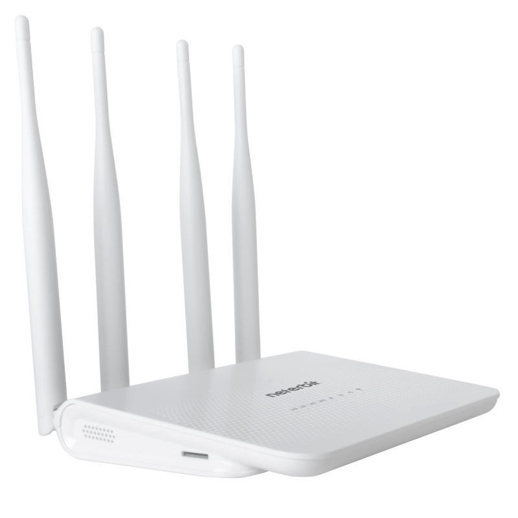 مودم 4G LTE نتربیت مدل NW-431F با پشتیبانی از استاندارد Wi-Fi 4، سرعت 300Mbps در باند 2.4GHz، چهار پورت LAN برای اتصال سیمی پایدار و منبع تغذیه آداپتور برق